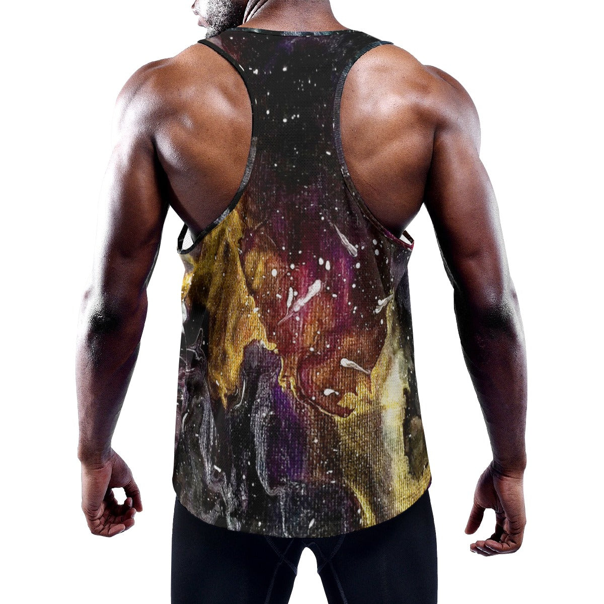 Music is Light Men's Slim Y-Back Muscle Tank Top