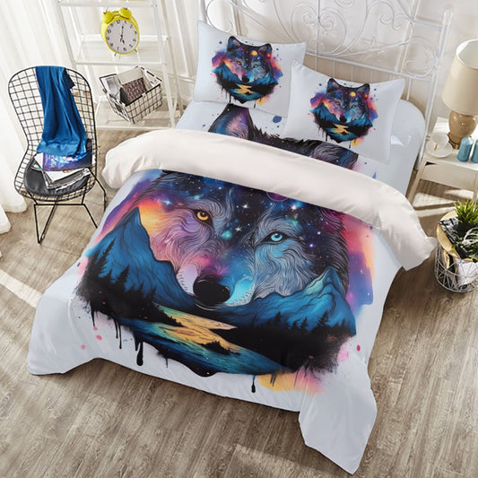 Wolf Magic Four-piece Duvet Cover Set