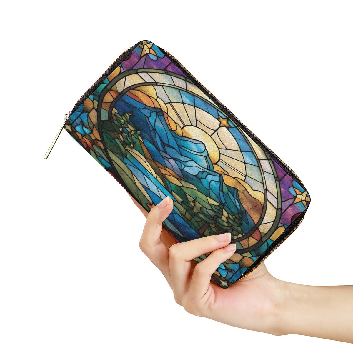 Stained Glass Mountain Mini Purse