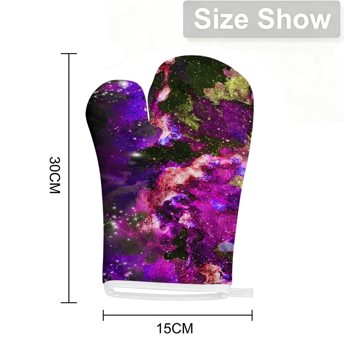 Hot Pink Galaxy Kitchen Heat-Resistant Glove - Single Pack