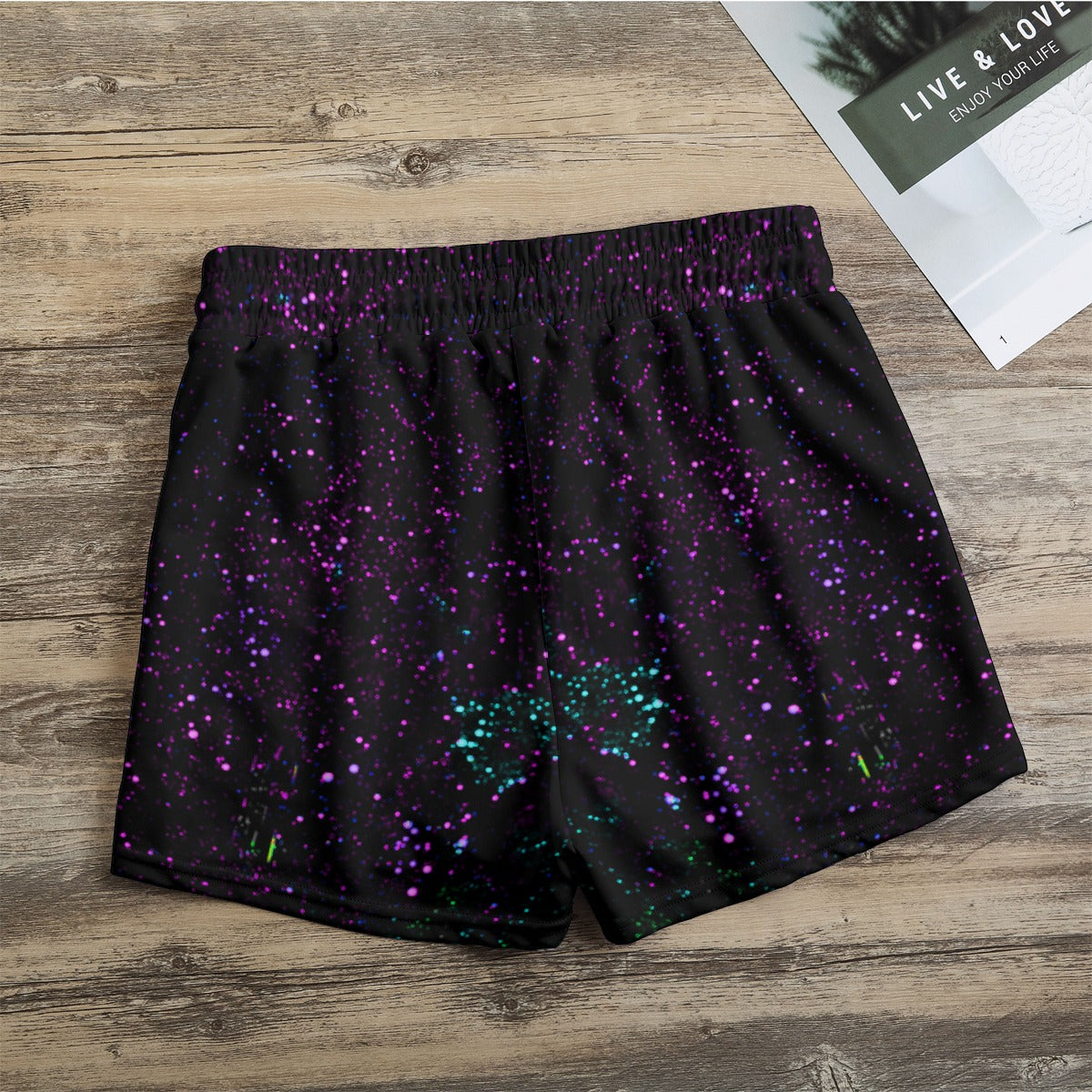 Night Sky Purple Women's Casual Shorts