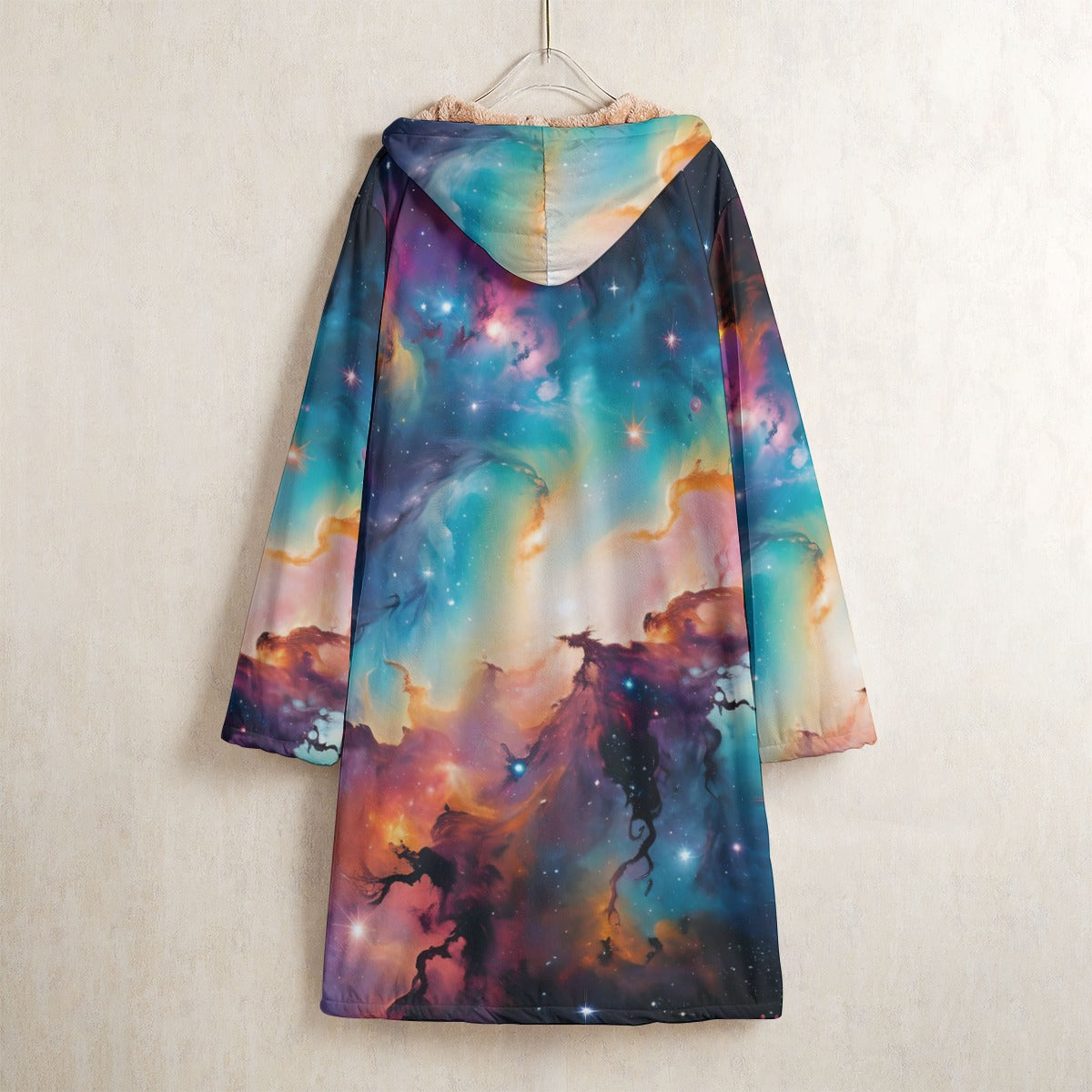 Nebula Horn Button Long Fleece Windbreaker