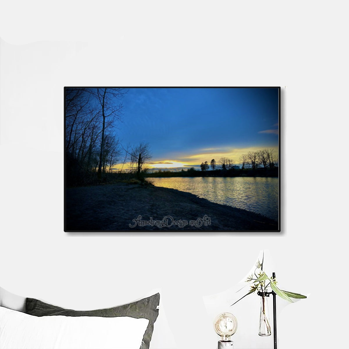 Sunset Dreams Black Frame Mural