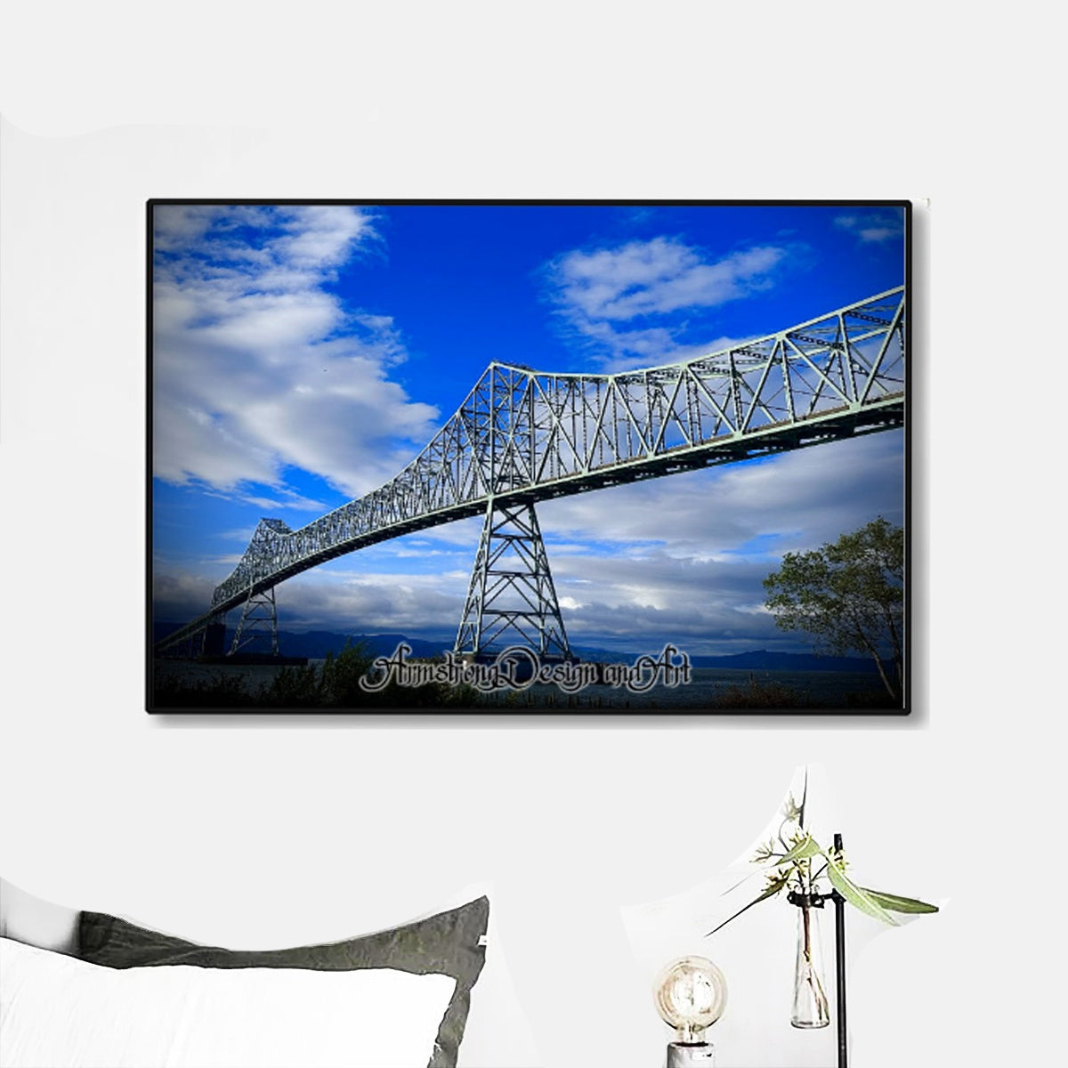 Bridge to Nowhere Black Frame Mural