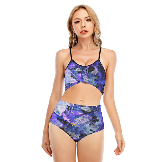 Fly High Women's Bikini Swimsuit With Cross Straps