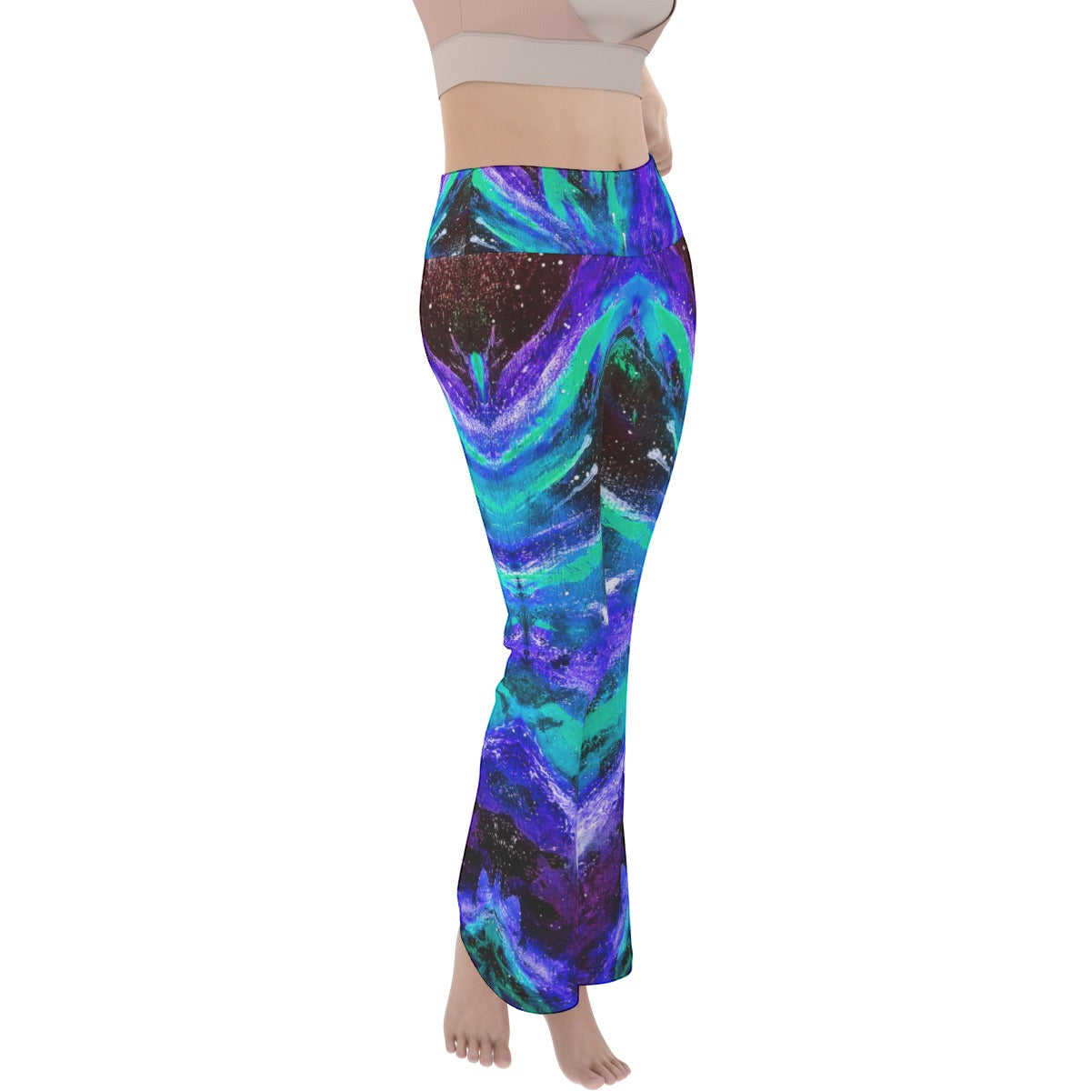 Black Hole  Women's Flare Yoga Pants