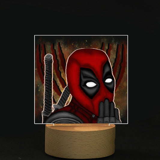 Deadpool/Wolverine Square Acrylic board with Light