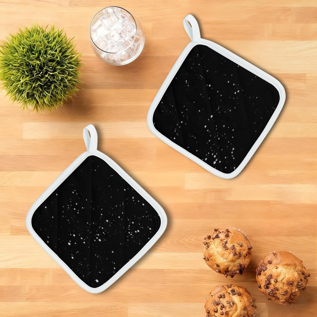 Night Sky Heat-Resistant Gloves And Pad Sets