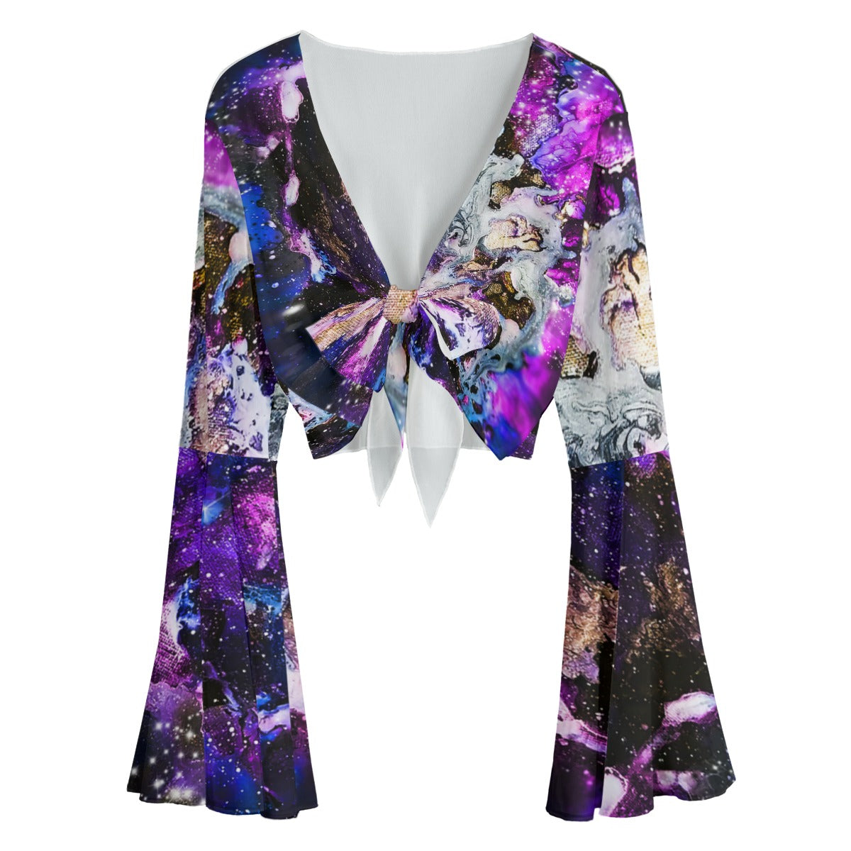 Purple Blue Galaxy Women's Blouse