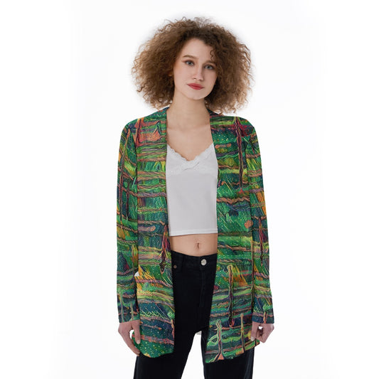 Drip Green Women's Cover With Pocket