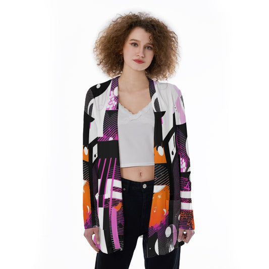 Music Notes Pink/Purple Women's Cover With Pocket