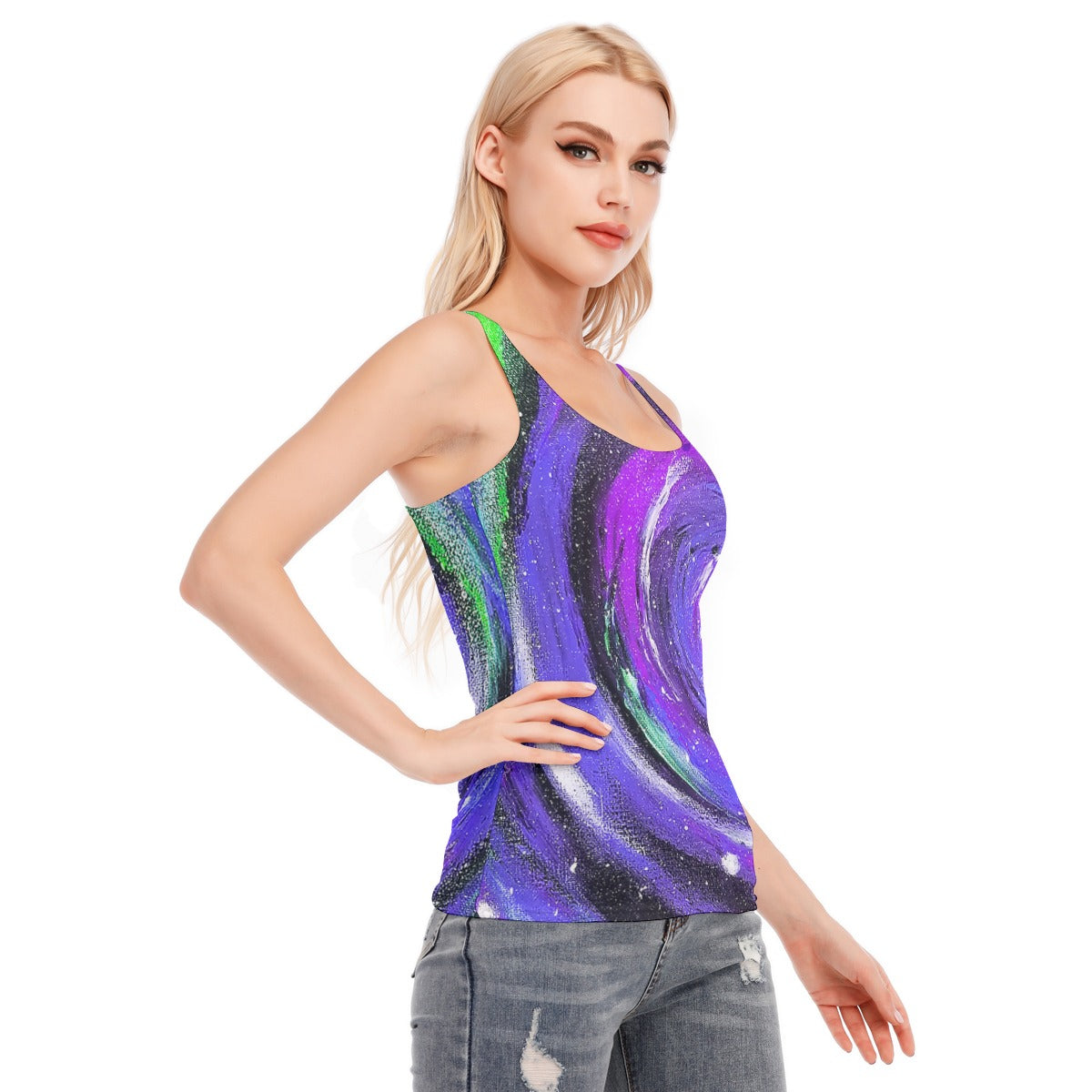 Passion Purple Women's Racer Vest | 190GSM Cotton