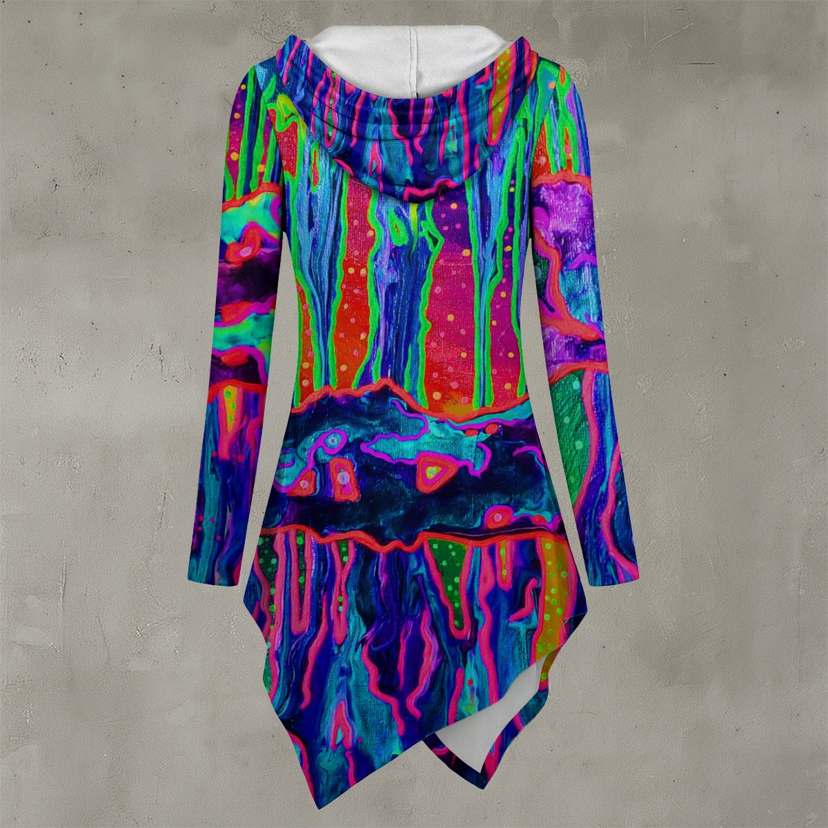 Mystic Cave Women's Asymmetric Hem Hoodie