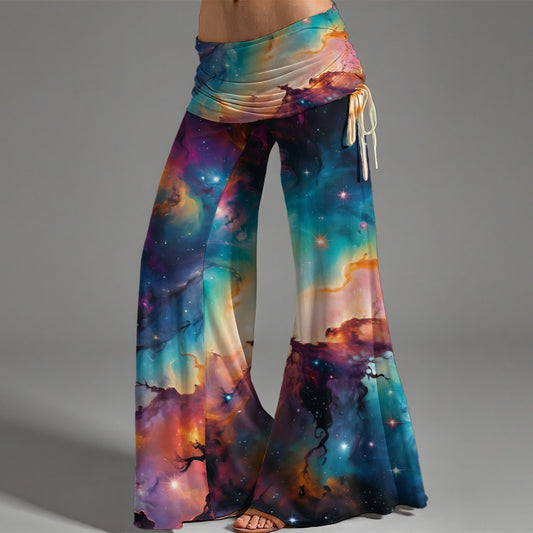 Nebula Women's High Waist Wide Leg Pants