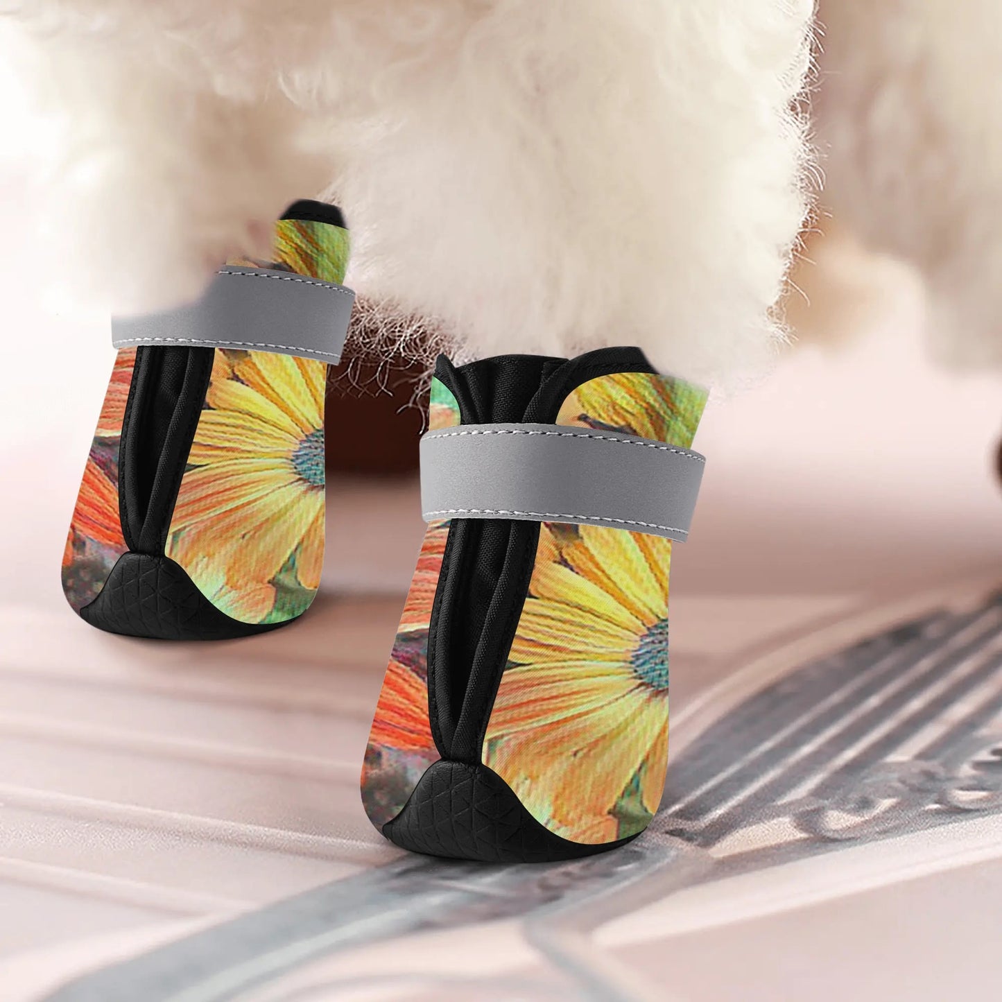 Daises Non Slip Dog Socks