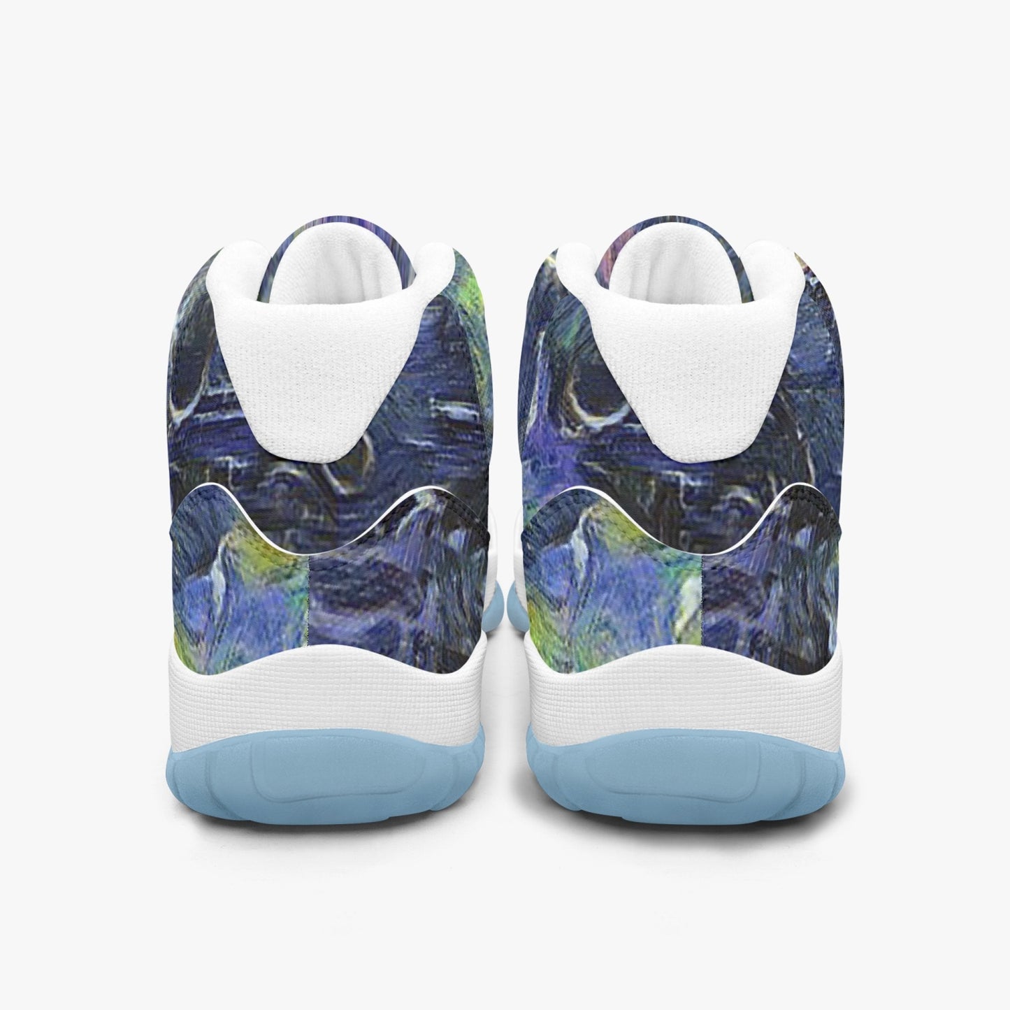 Space Storm AJ11 Basketball Sneakers -Blue Sole