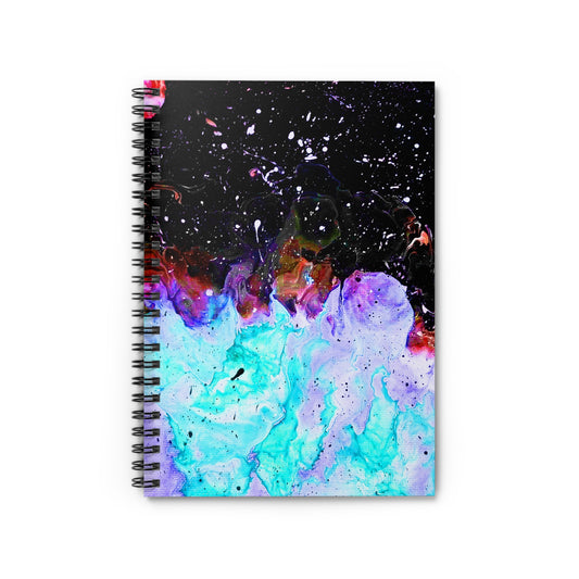 Galactic Fire Spiral Notebook - Ruled Line