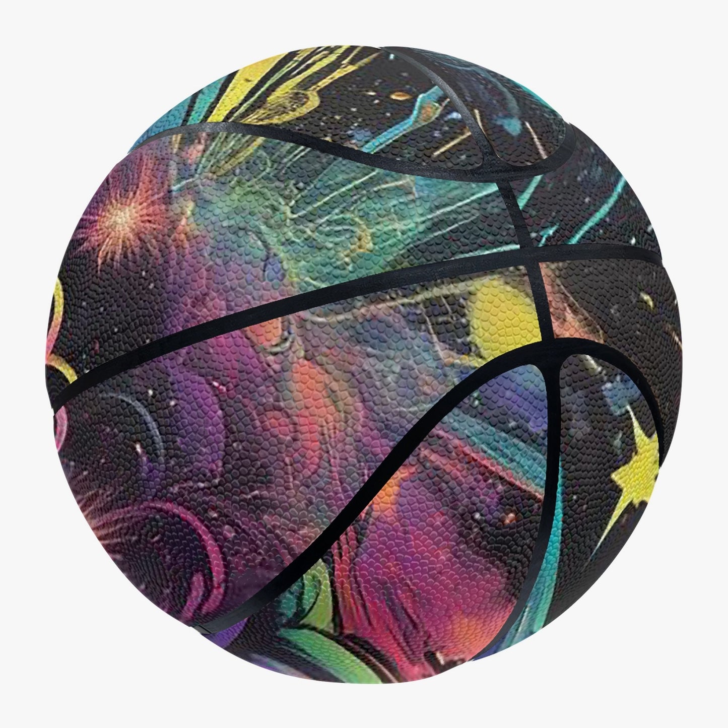 Psychedelic Explosion Basketball - Eight Panel Printed