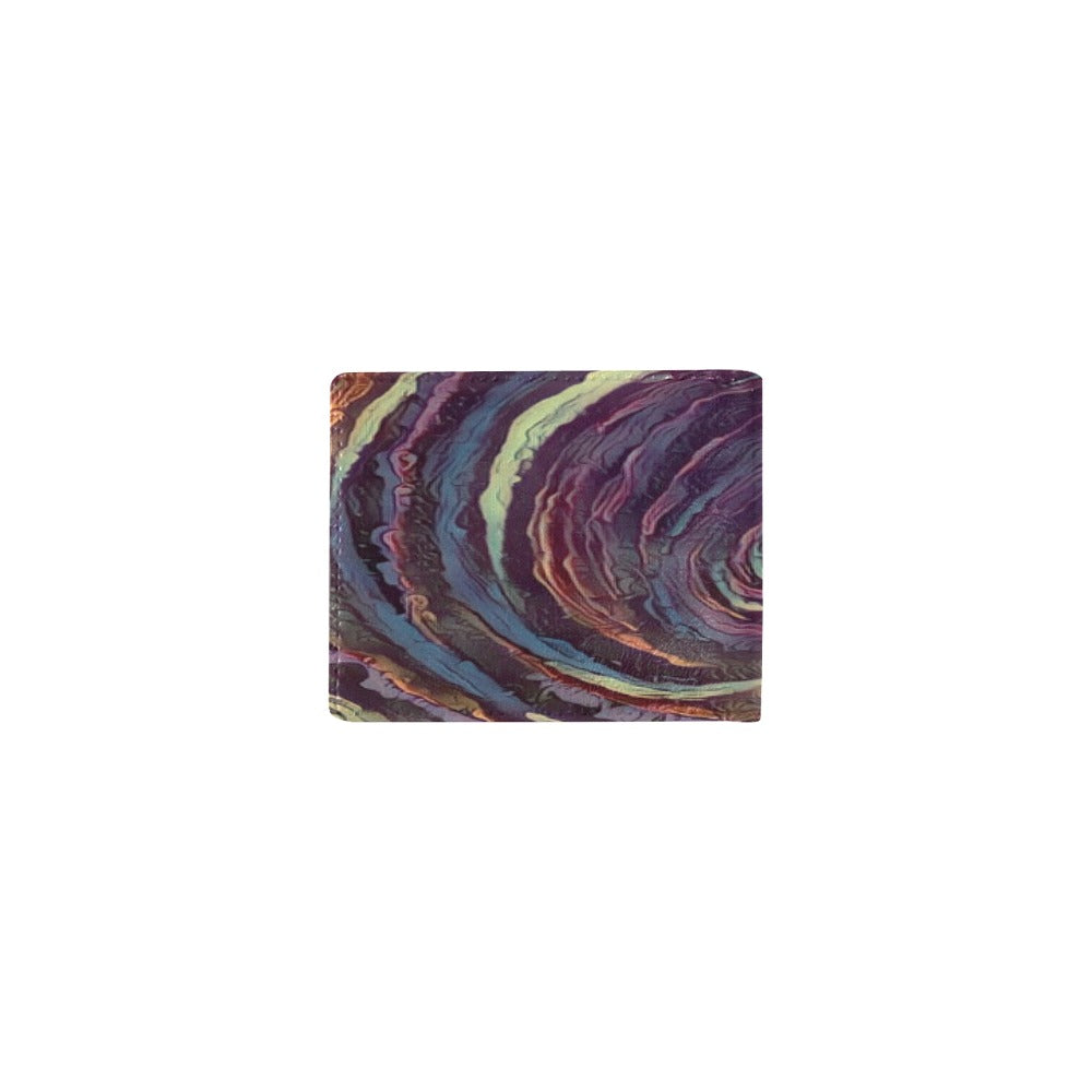 Galactic Whirlpool Fauxism Bifold Stylish Wallet