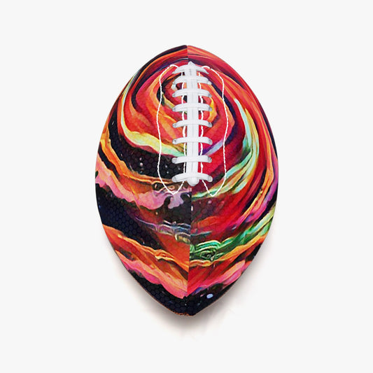 Fiery Galactic Rabbit Hole Reflective Type Size 9 American Football