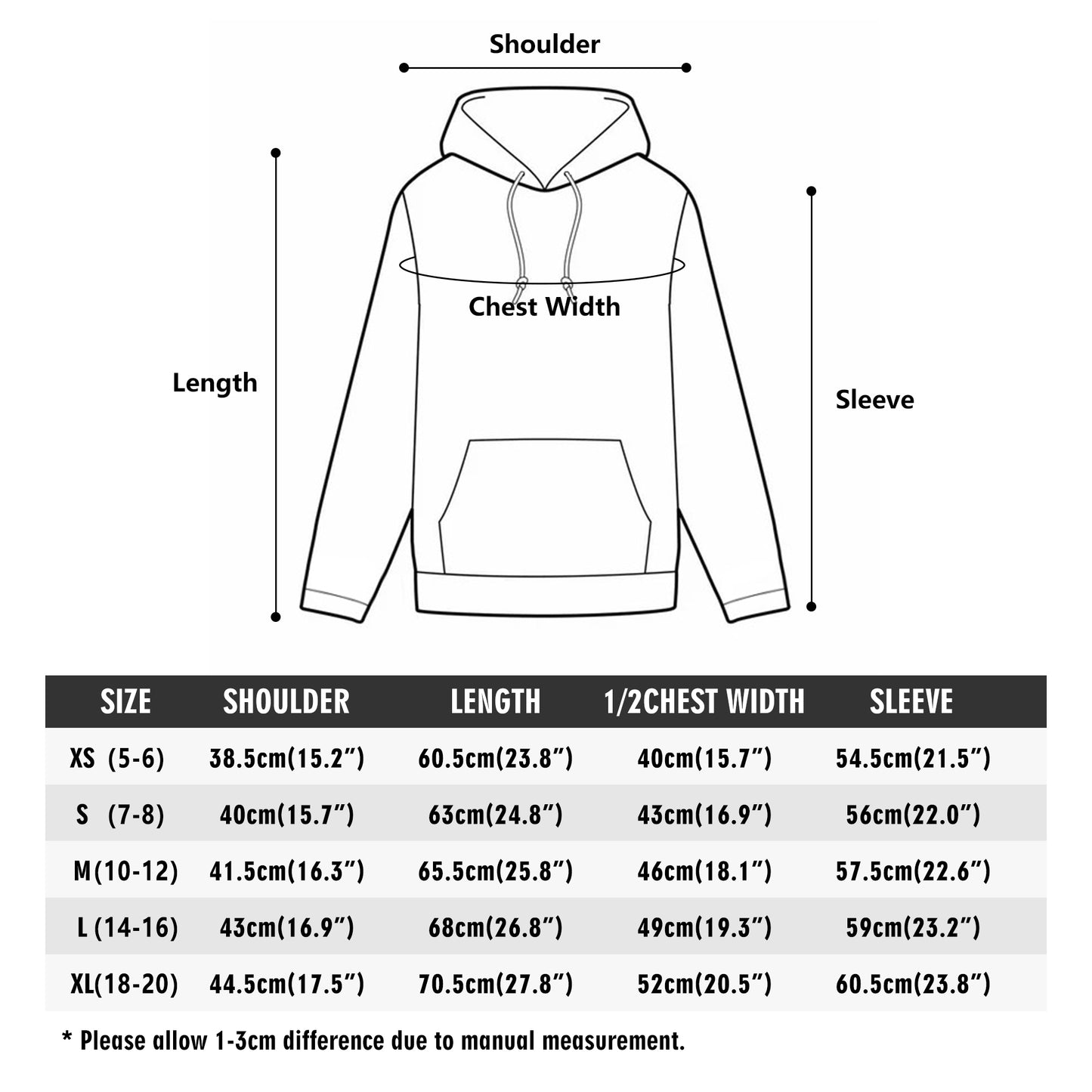 Sun-Dala Kids Lightweight Hoodie Sweatshirt