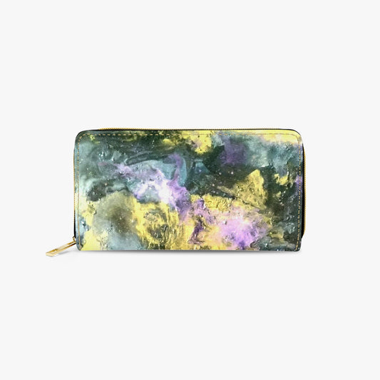 Golden Galaxy Long Type Zipper Purse