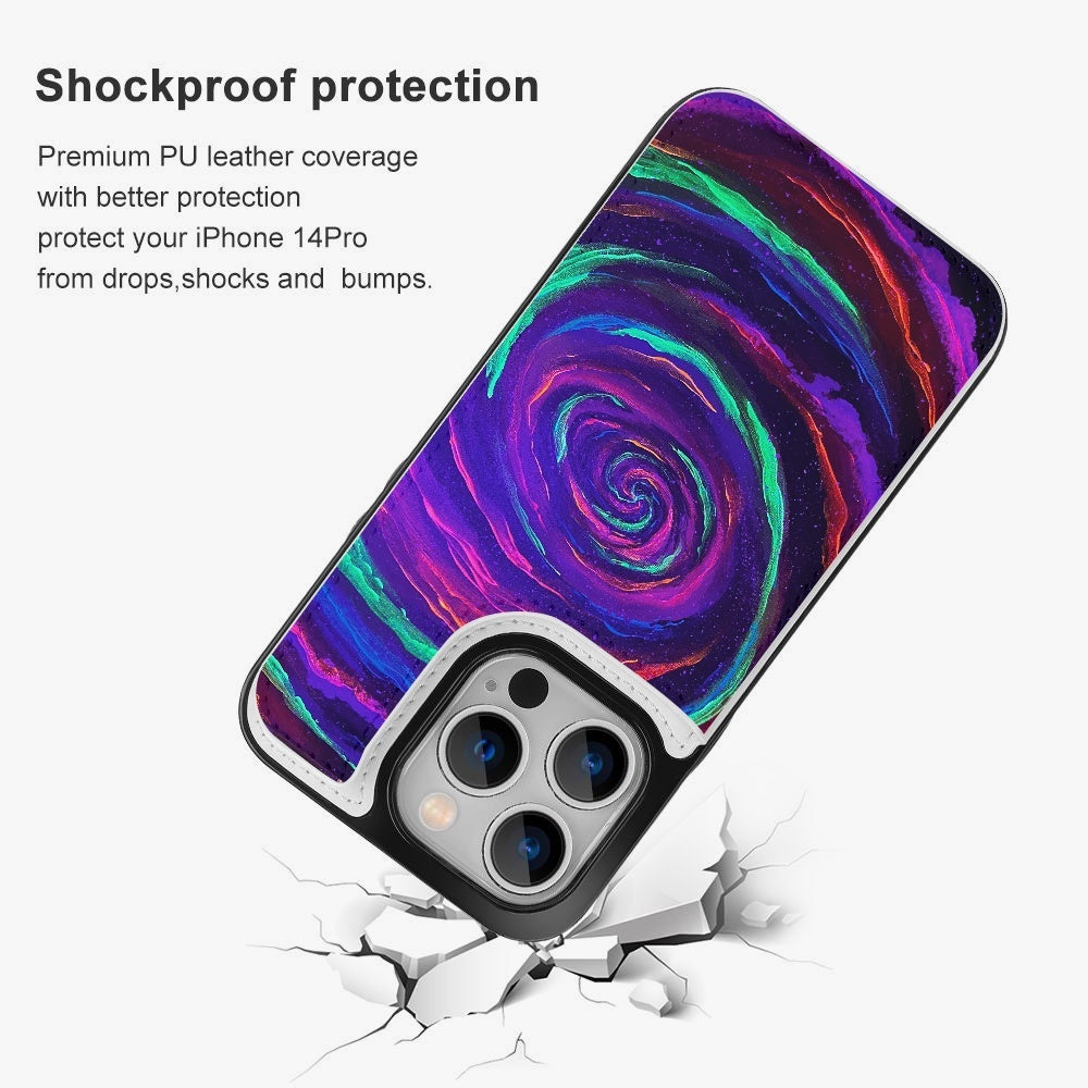 Galactic Rabbit Hole iPhone 14 Pro Flip Case