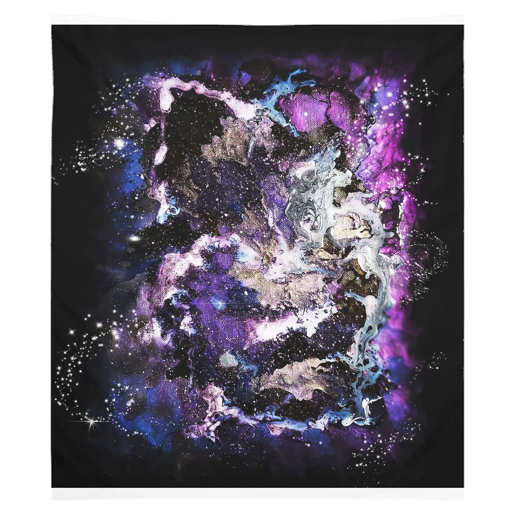 Purple/Blue Galaxies Tapestries