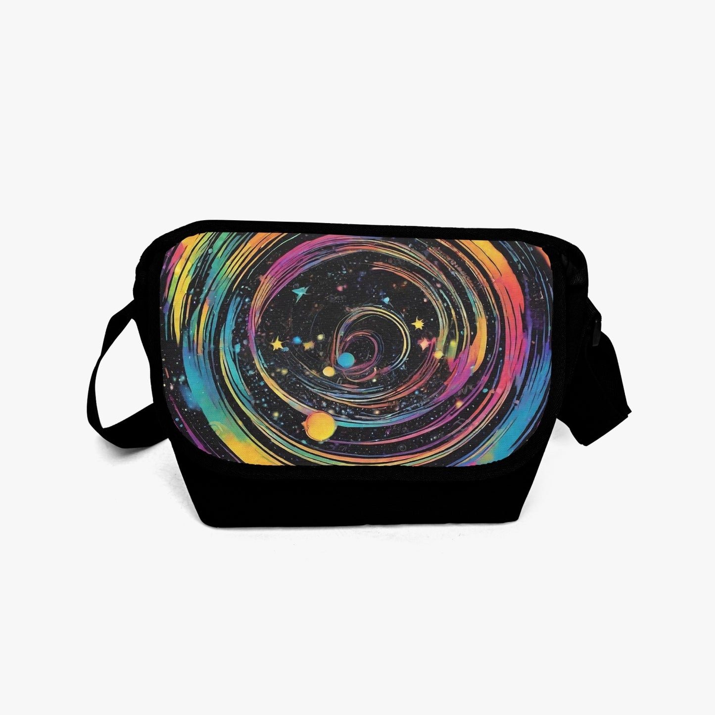 Psychedelic Space Messenger Bag