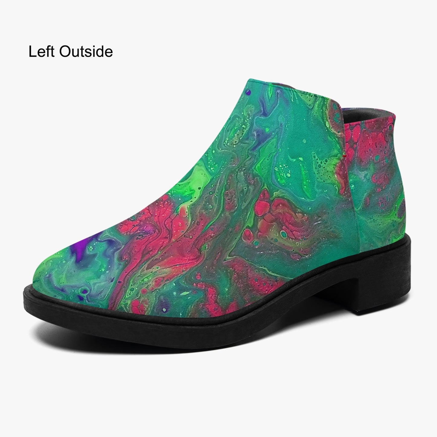 Liquid Galaxy Fashion Zipper Boots