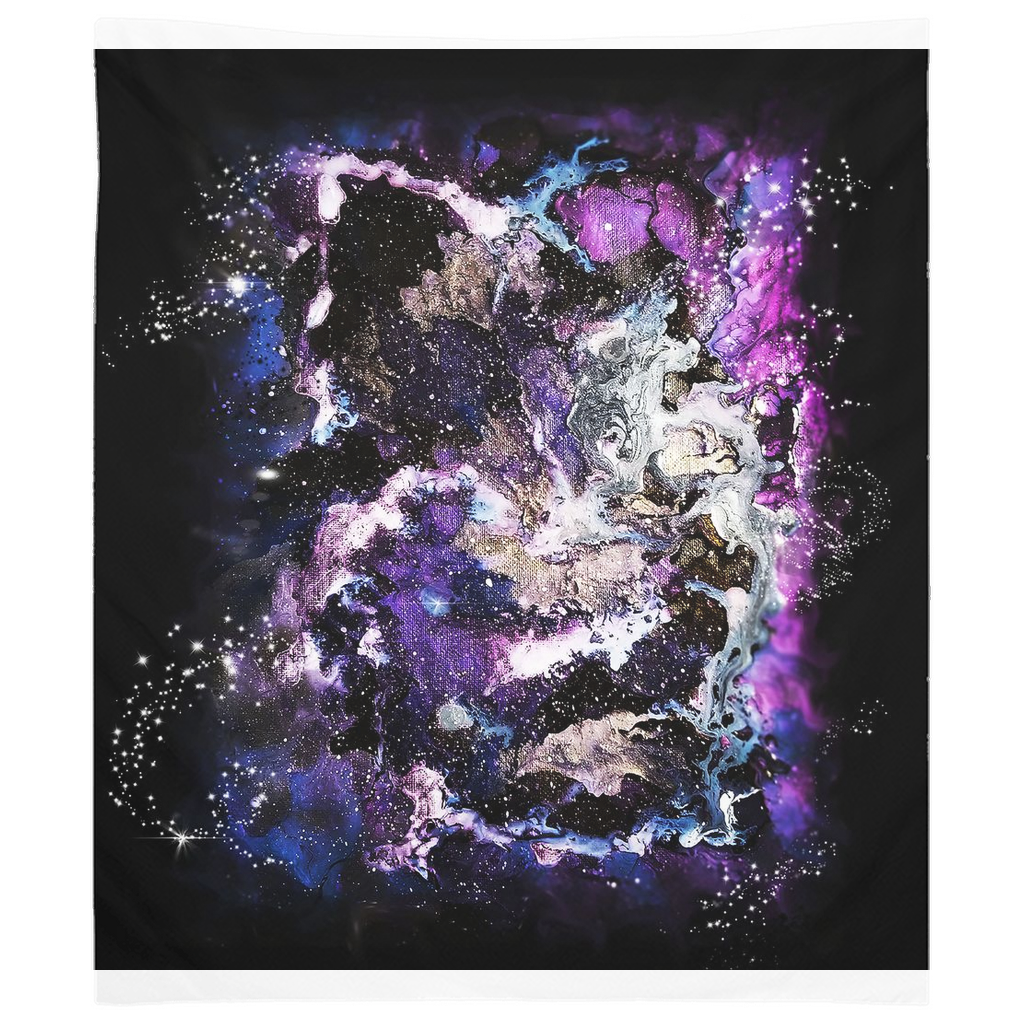 Purple/Blue Galaxies Tapestries