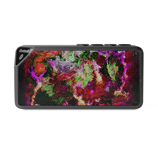 Orange and Red Galaxy Vibrant Portable Bluetooth Speaker