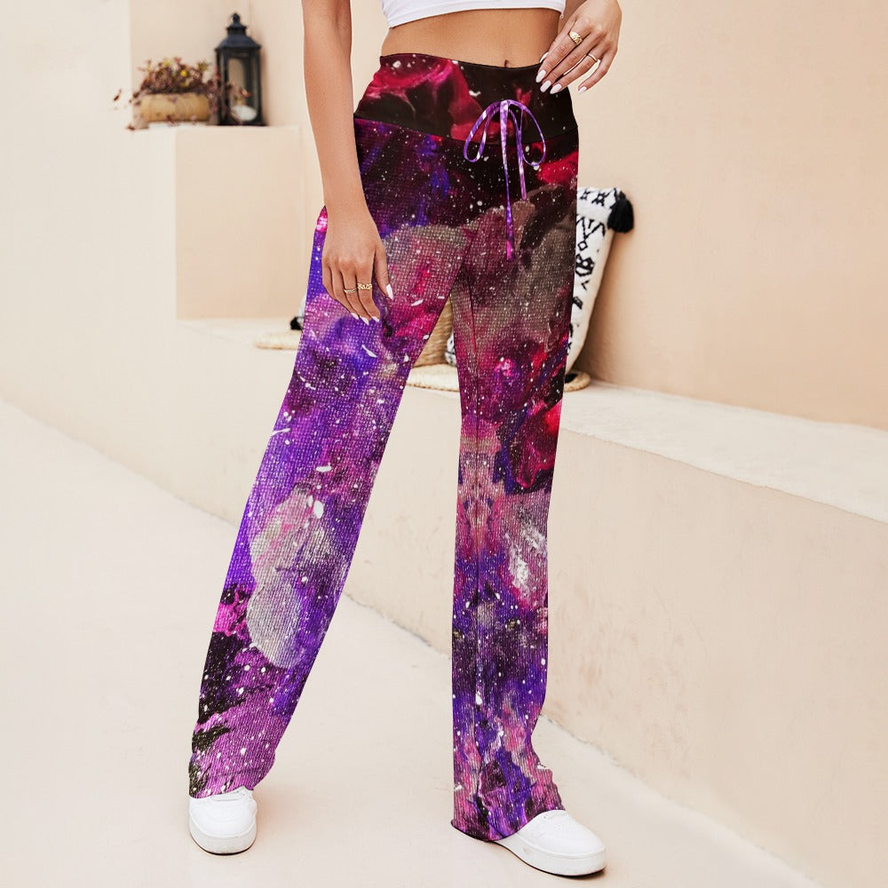 Galactic Love Straight Lace-Up Yoga Pants