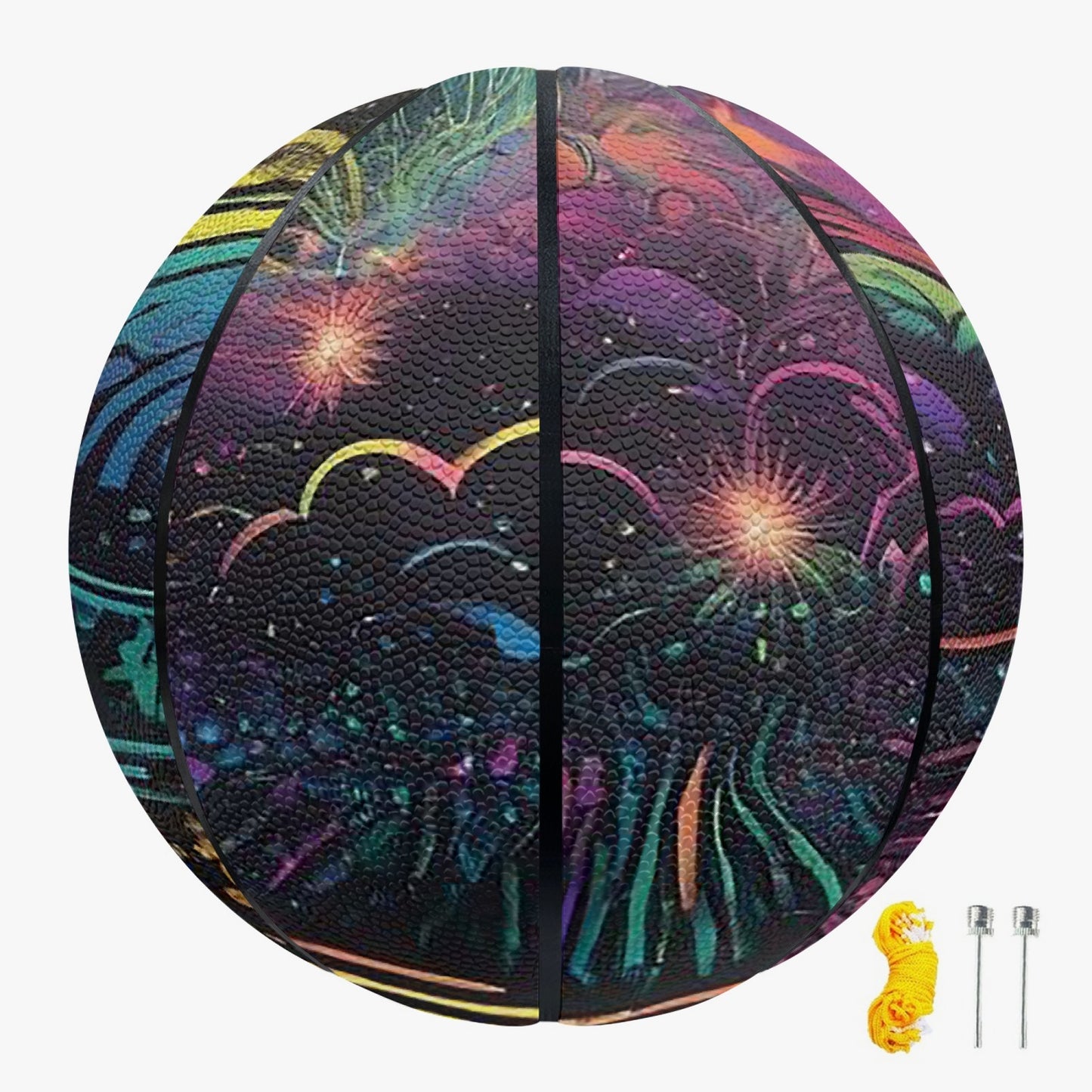 Psychedelic Explosion Basketball - Eight Panel Printed