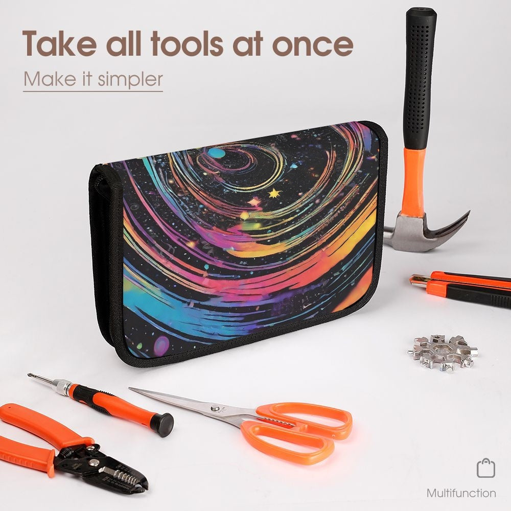 Psychedelic Space Foldable Tools Organizer