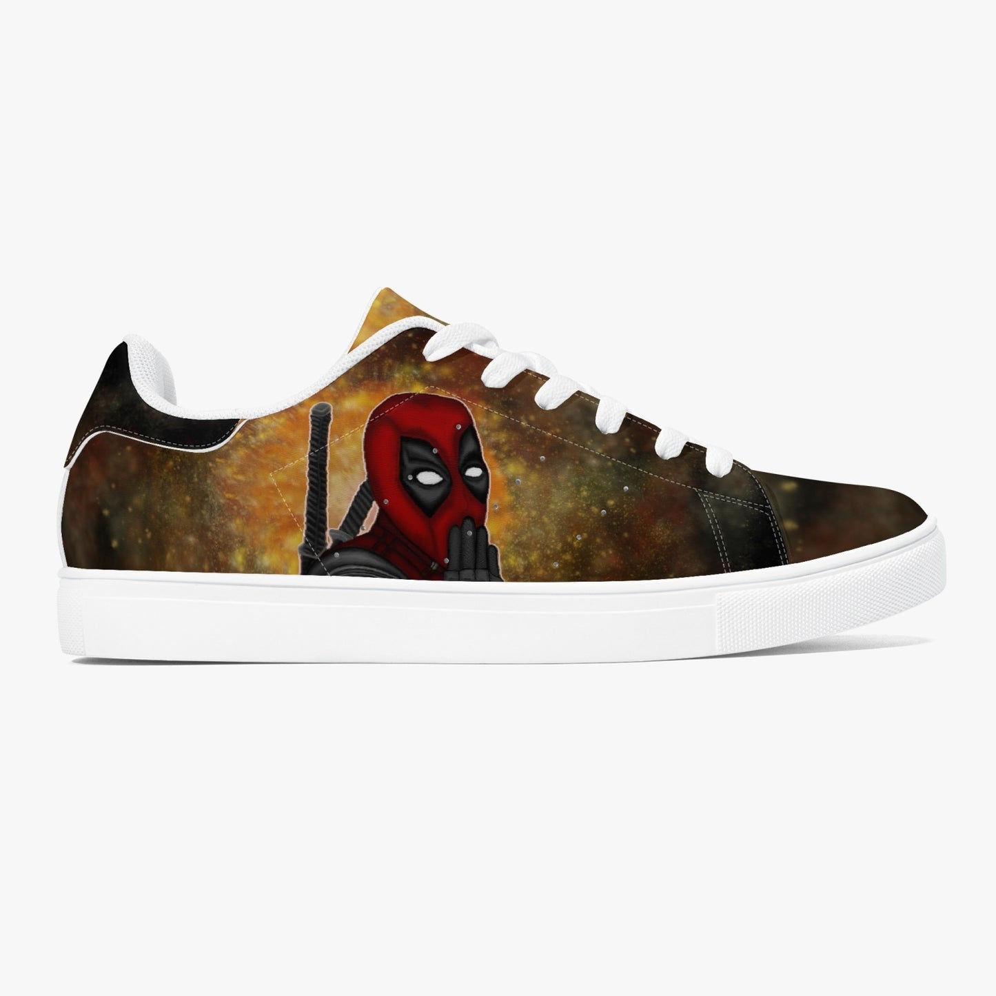 Deadpool/Wolverine Classic Low-Top Leather Sneakers - White/Black