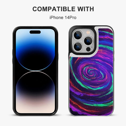 Galactic Rabbit Hole iPhone 14 Pro Flip Case