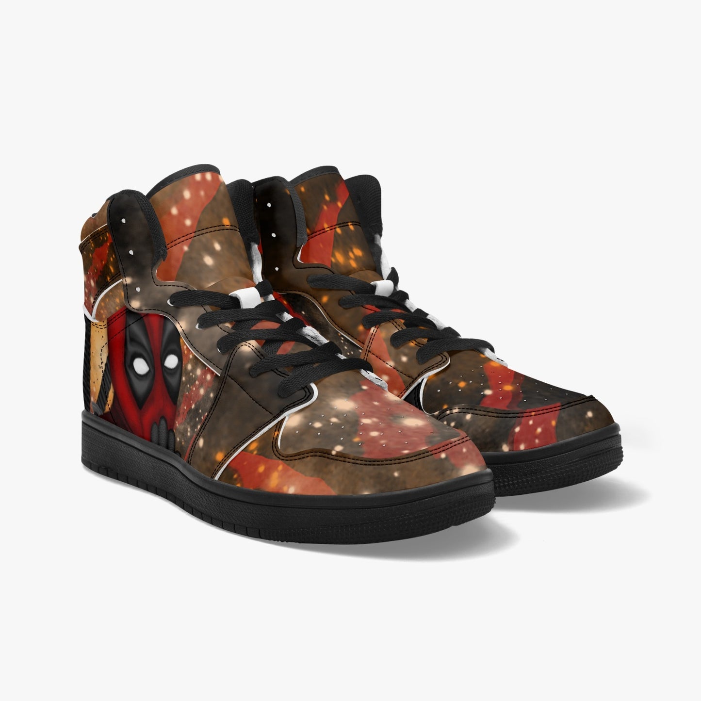 Deadpool Black-sole AJ High Top Sneakers