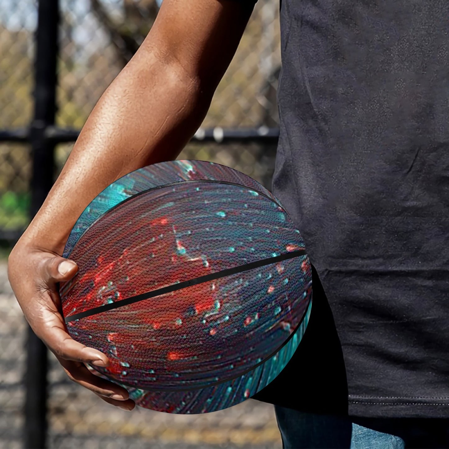 Galactic Explosion Basketball - Eight Panel Printed