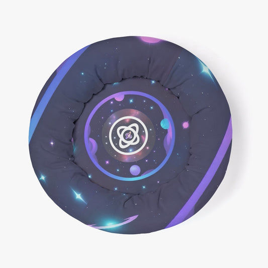 Space Force Round Small Size Pet Bed