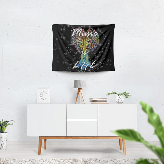 Funky Music is Life Polyester Wall Tapestry