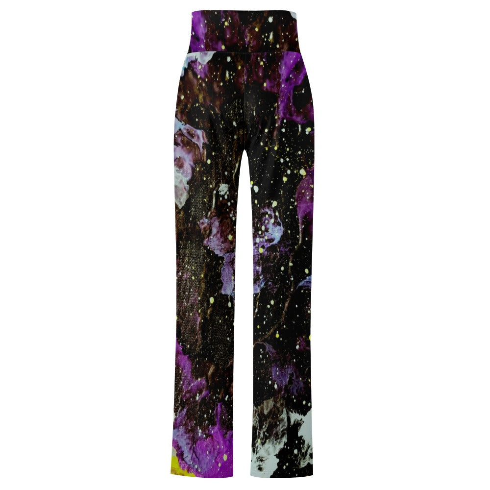 Galactic Storm Straight Lace-Up Yoga Pants