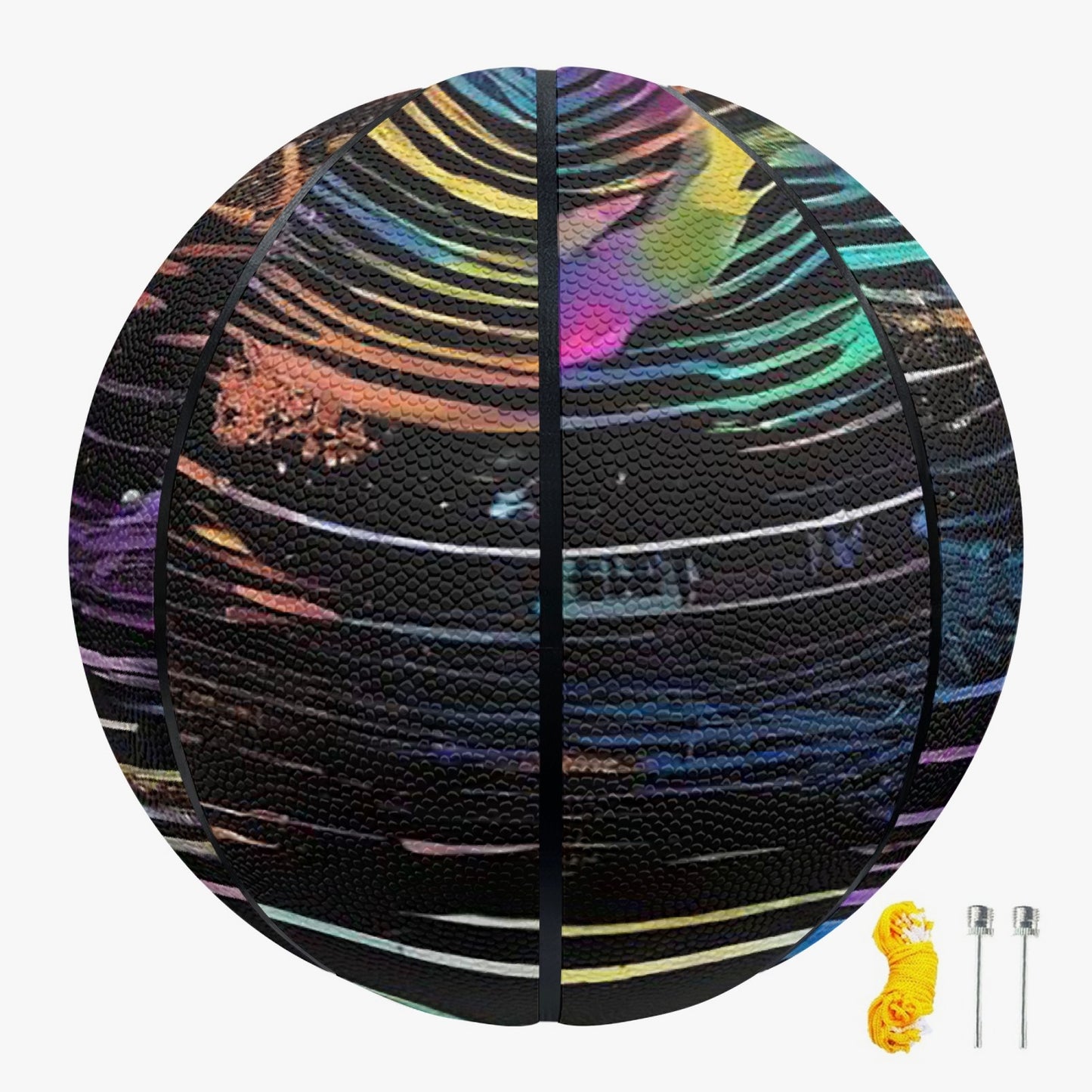 Psychedelic Spiral Basketball - Eight Panel Printed