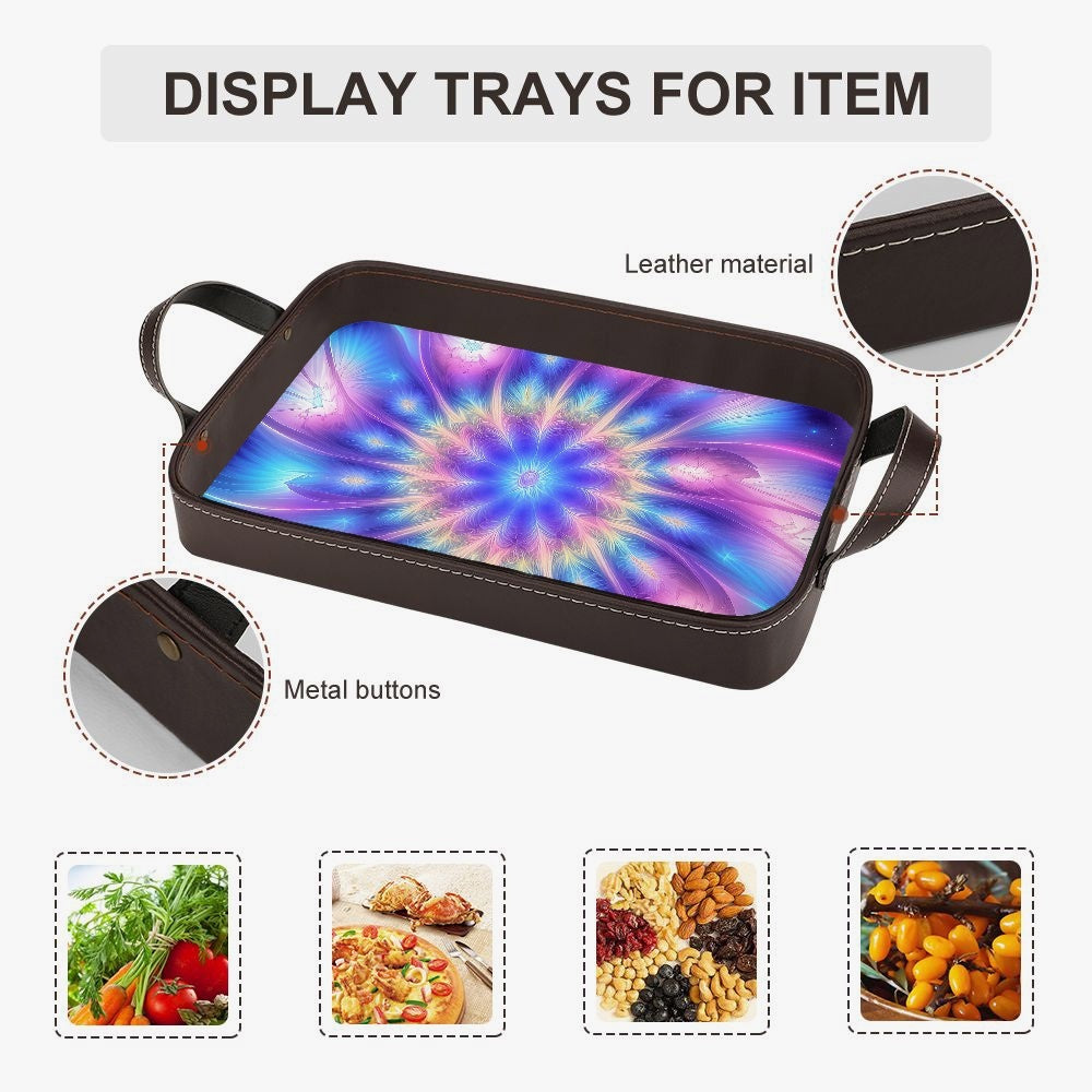 Ascension Tie-Dye PU Leather Tray