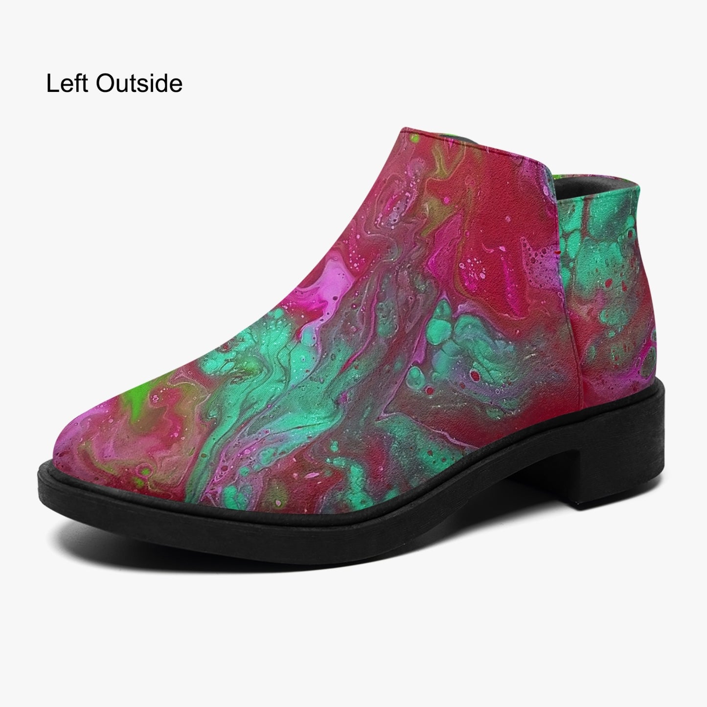 Liquid Galaxy Fashion Zipper Boots