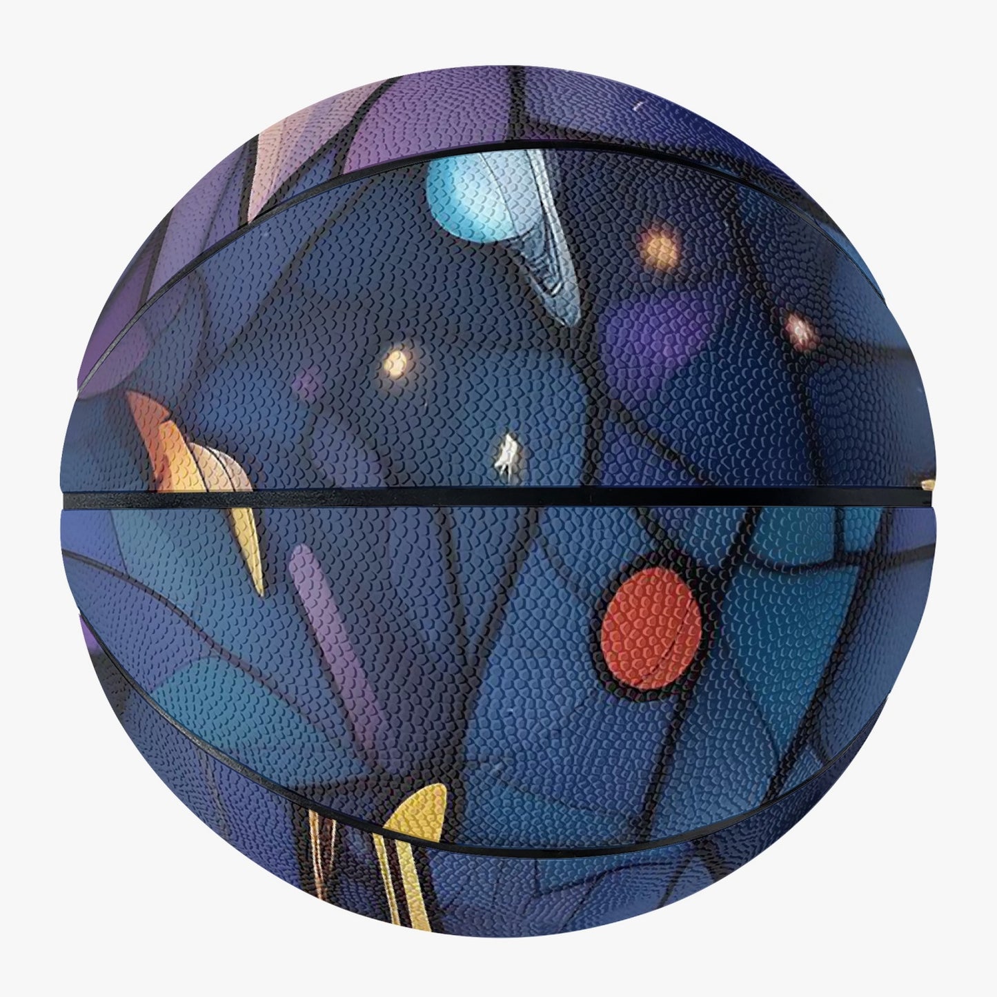 Stained Solar System Basketball - Eight Panel Printed