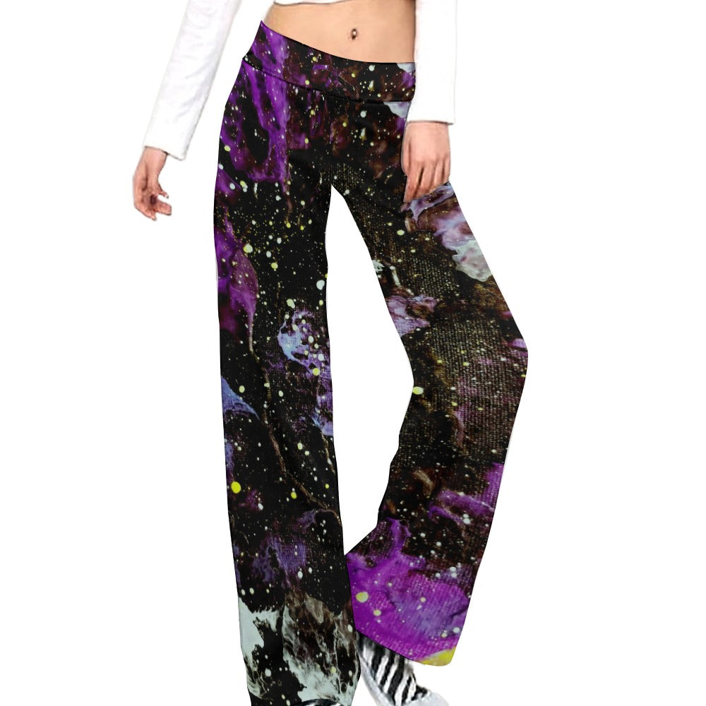 Galactic Storm Straight Lace-Up Yoga Pants