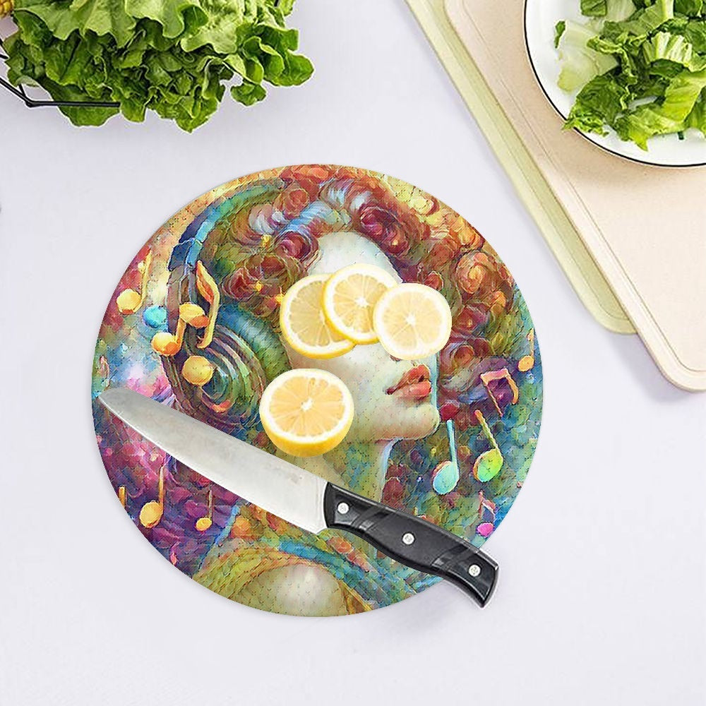 Music is Freedom. Tempered Glass Cutting Board