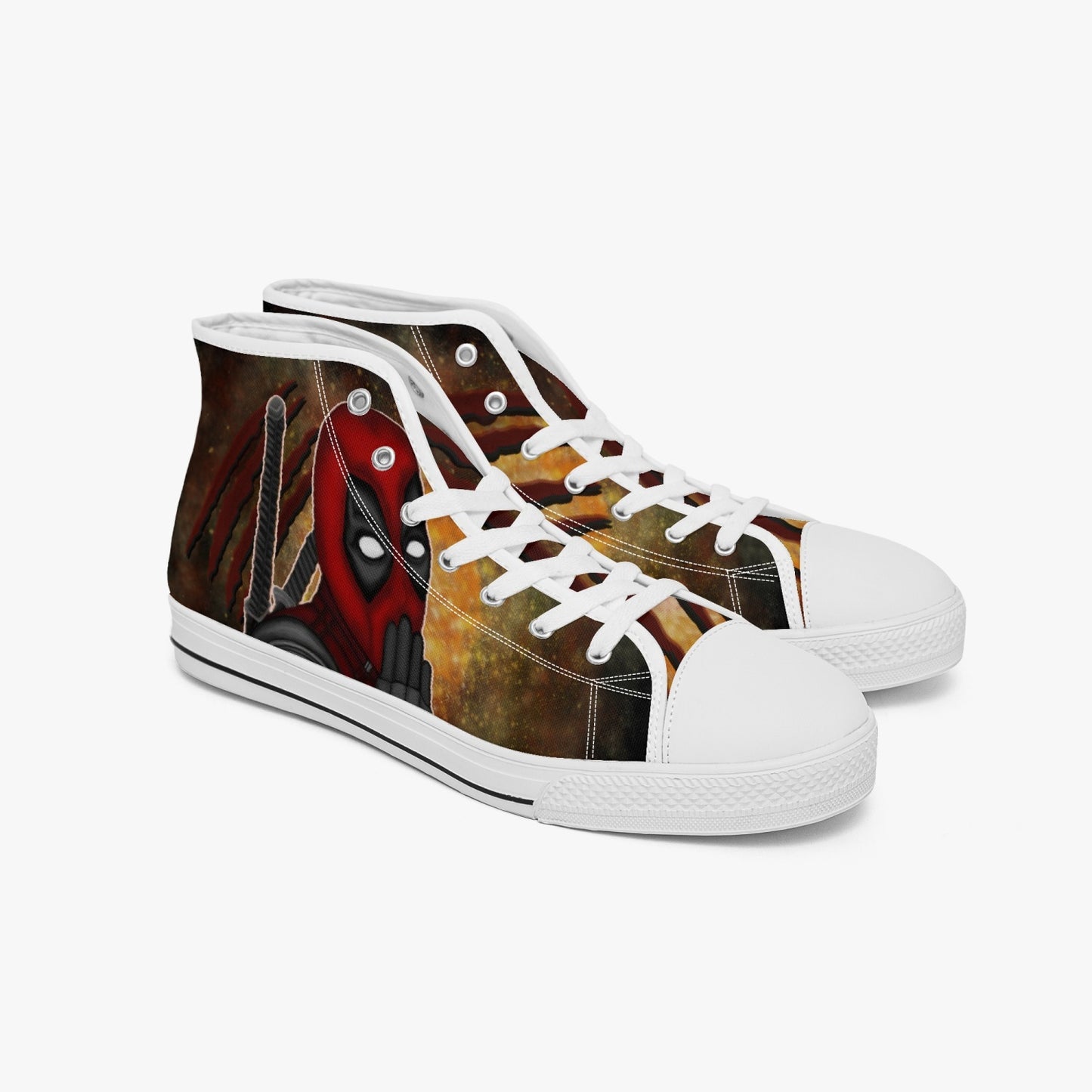 Deadpool/Wolverine High-top Canvas Shoes - Tongue Printable