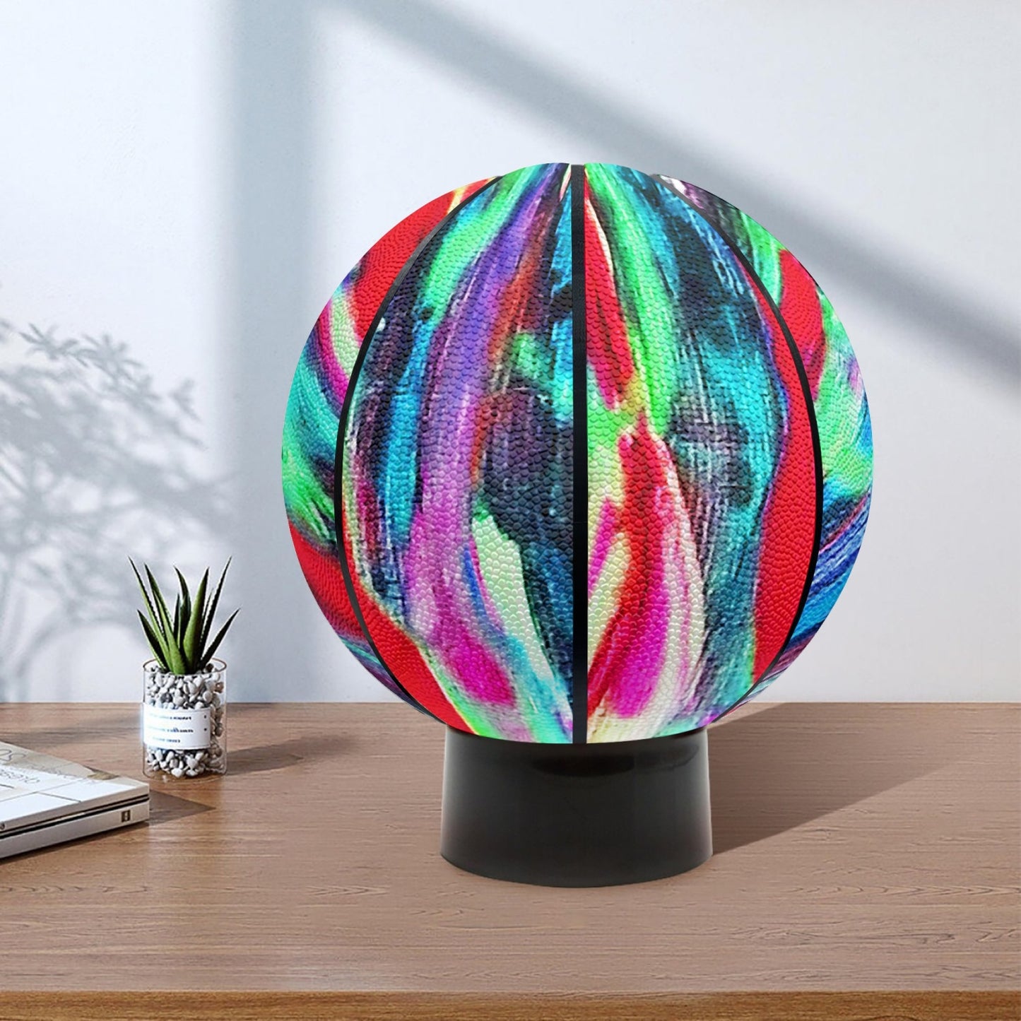 Rainbow Drip Basketball - Eight Panel Printed